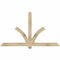 Ekena Millwork Redmond Rough Sawn Timber Gable Bracket, Douglas Fir, 72"W x 42"H x 4"D x 4"F, 14/12 Pitch GBW072X42X0404RED00RDF - alternate 1